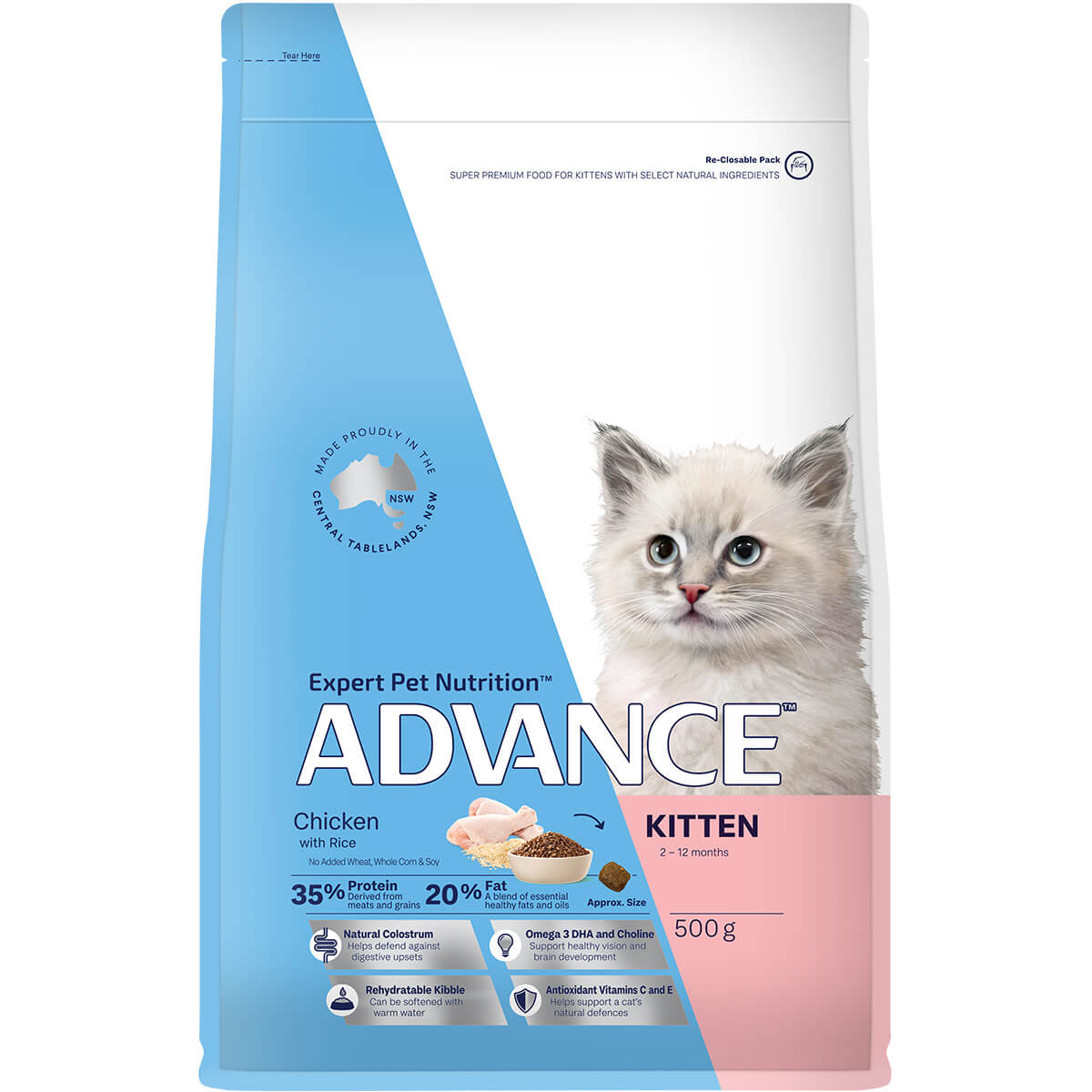 Advance Kitten Chicken With Rice Dry Cat Food - PetPost Australia