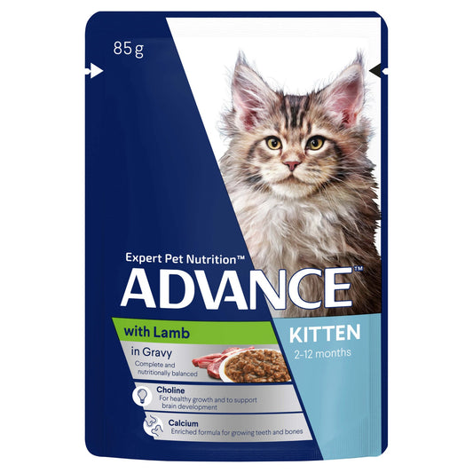 Advance Kitten Lamb in Gravy Wet Cat Food - PetPost Australia