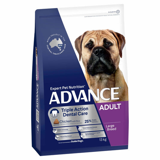 Advance Large Breed Triple Action Dental Care Chicken Dry Dog Food - PetPost Australia