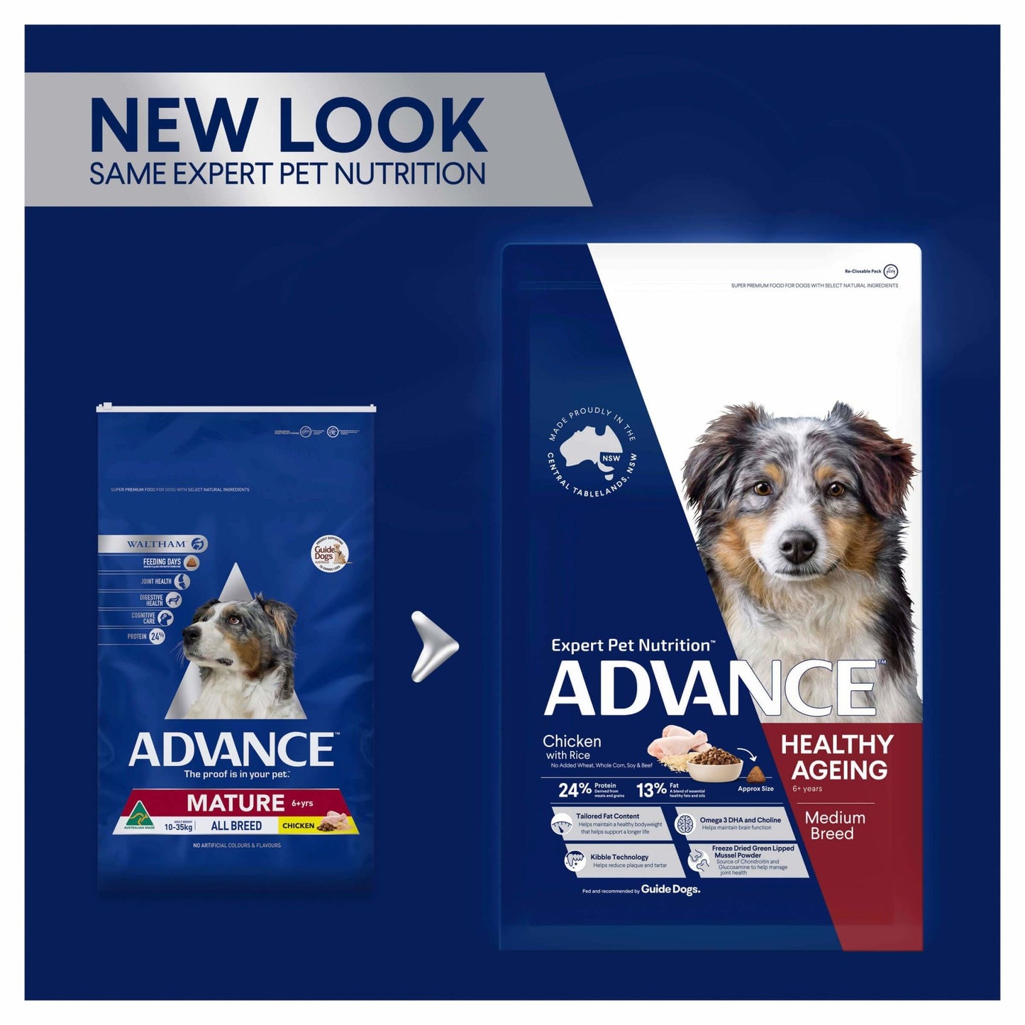Advance Mature Medium Breed Chicken Dry Dog Food - PetPost Australia