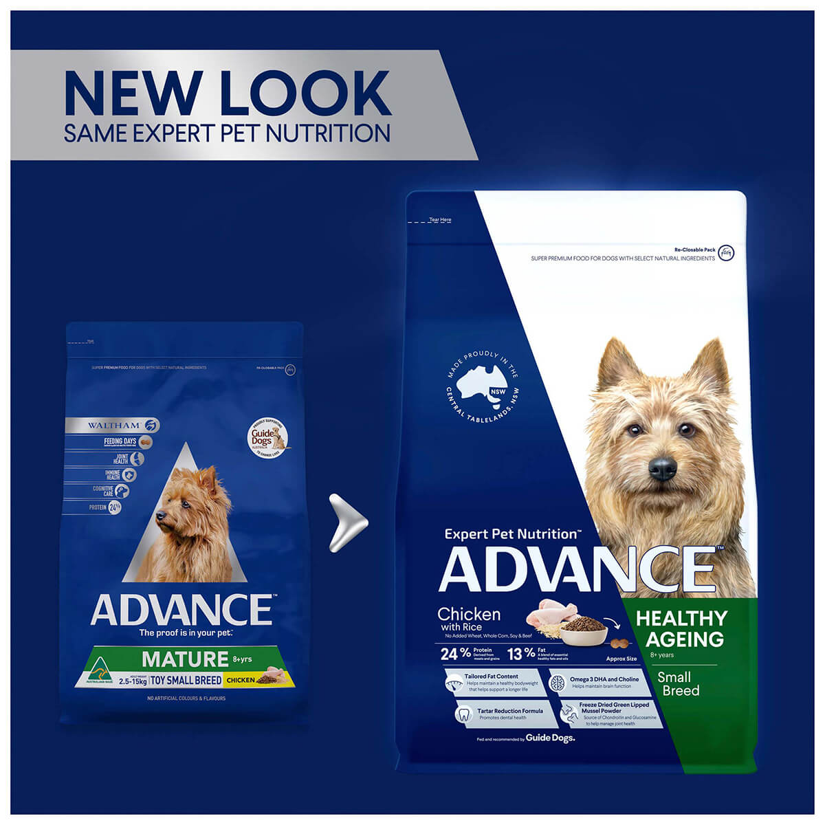 Advance Mature Toy & Small Breed Chicken & Turkey Dry Dog Food - PetPost Australia