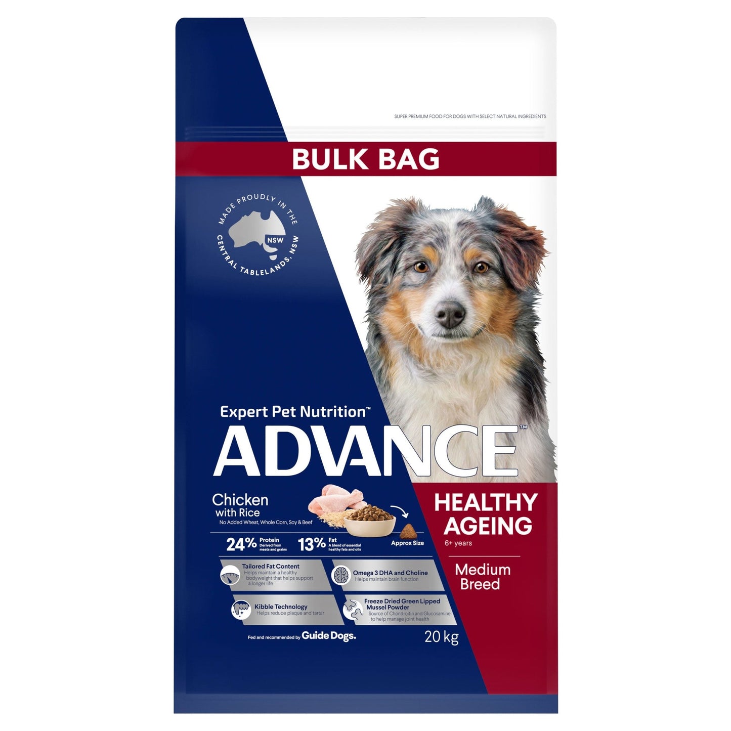 Advance Medium Healthy Ageing Chicken With Rice Dry Dog Food - PetPost Australia