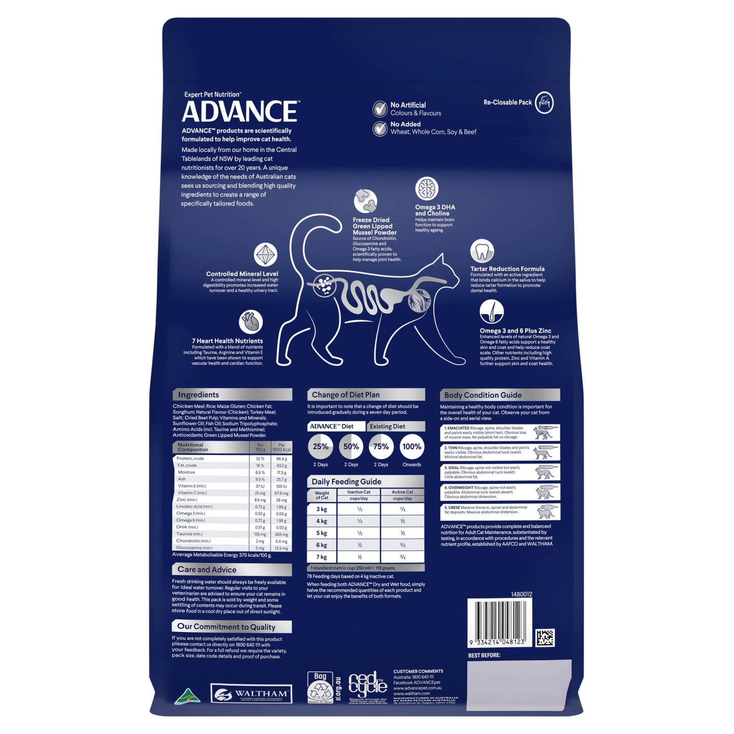 Advance Senior Chicken Dry Cat Food - PetPost Australia