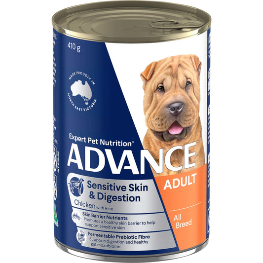 Advance Sensitive Adult Chicken & Rice Wet Dog Food - PetPost Australia