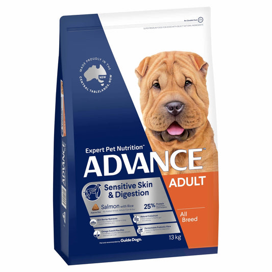 Advance Sensitive Skin & Digestion Adult Salmon Dry Dog Food - PetPost Australia