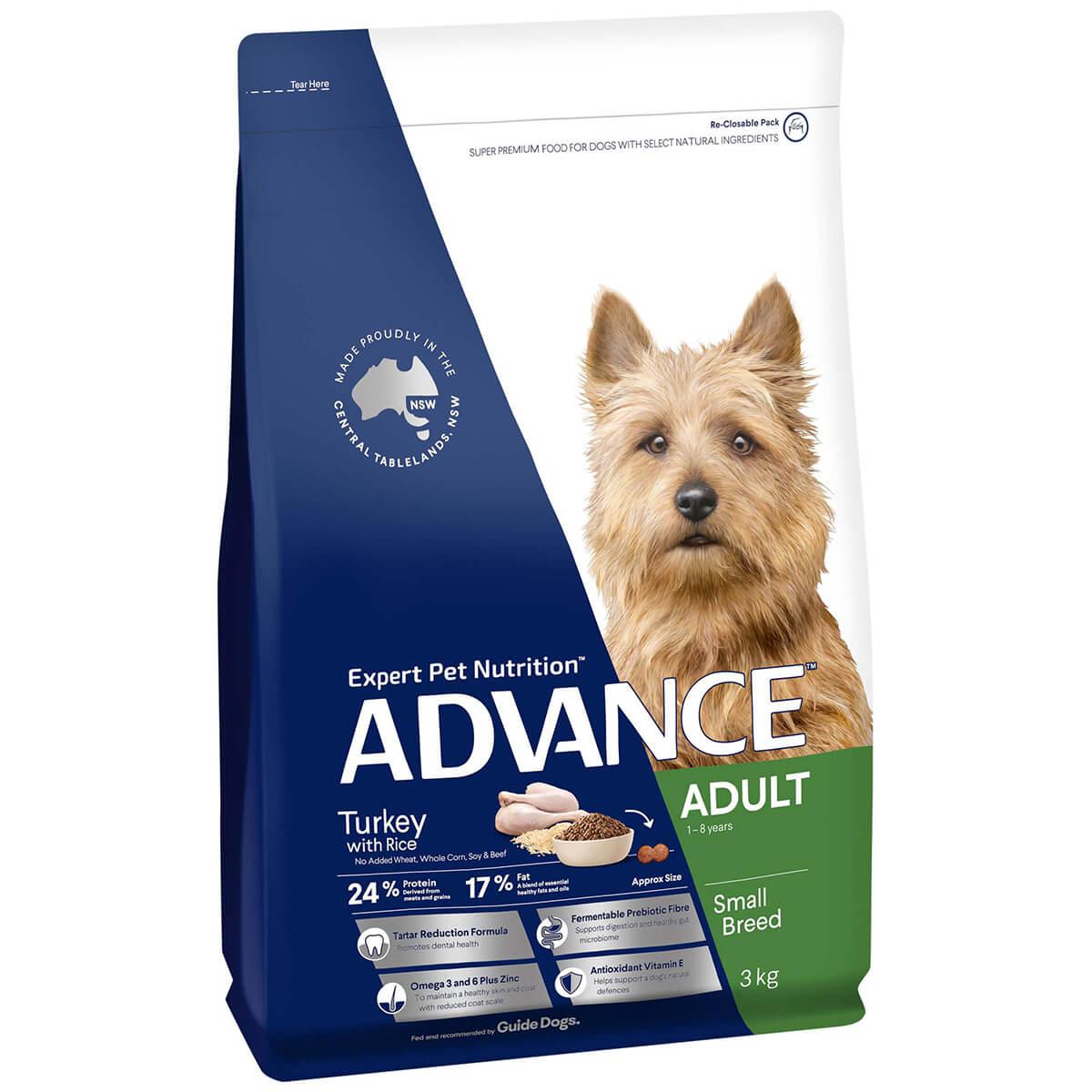 Advance Toy & Small Breed Adult Turkey Dry Dog Food - PetPost Australia