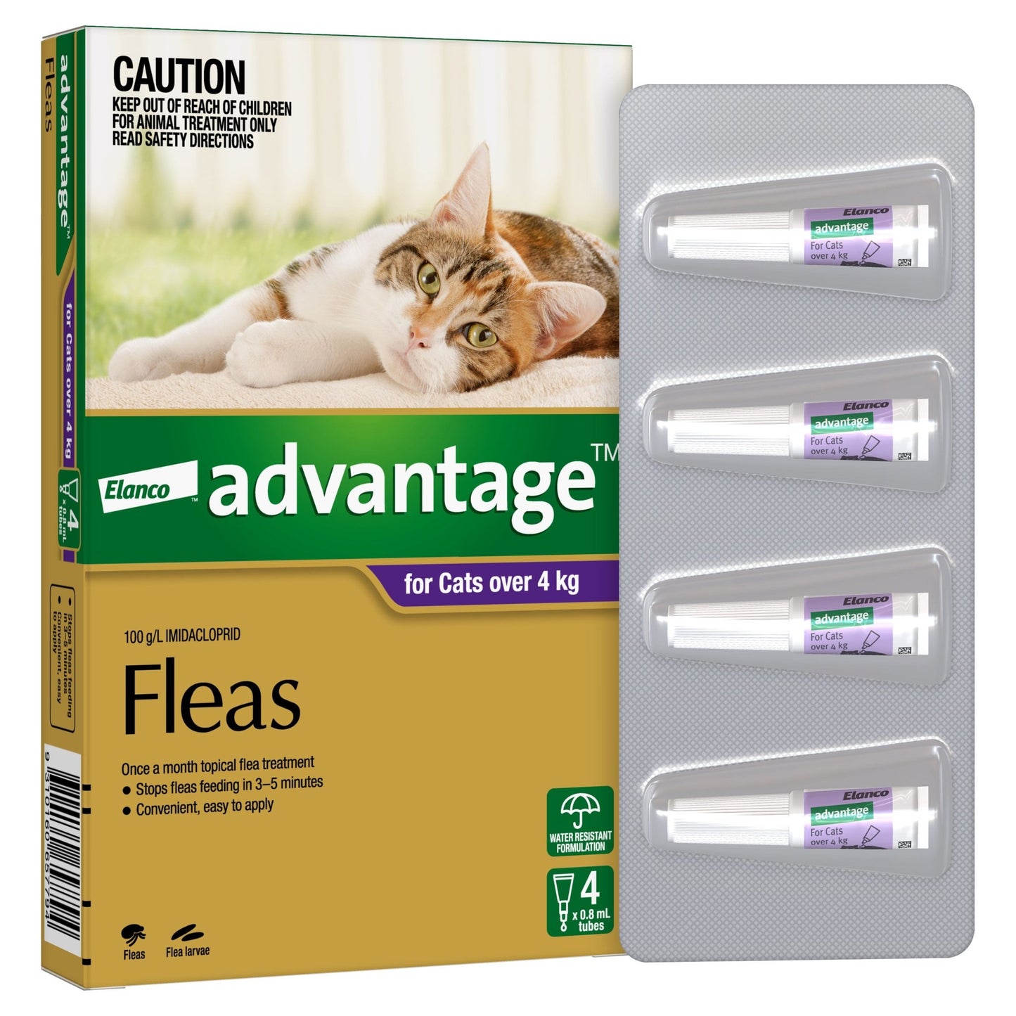 Advantage Flea Treatment >4kg Cat - PetPost Australia
