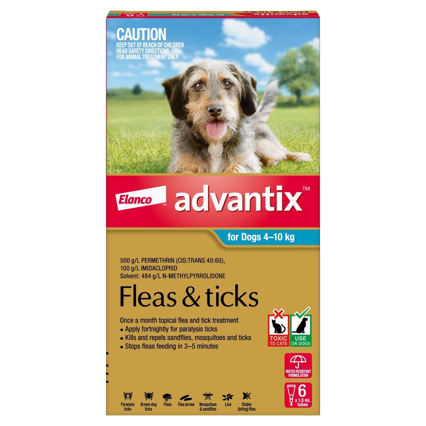 Advantix Flea & Tick Treatment 4-10kg Dog - PetPost Australia