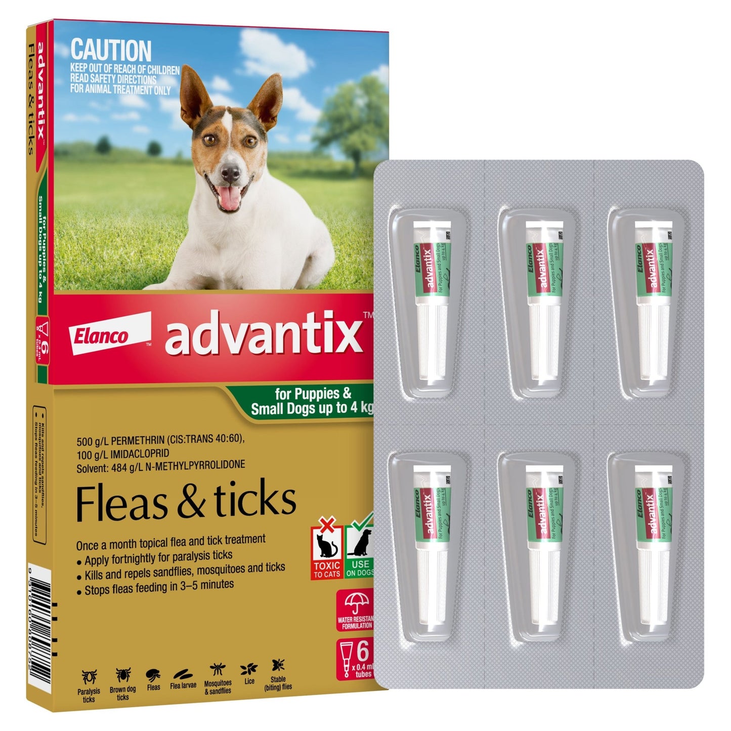 Advantix Flea & Tick Treatment <4kg Dog - PetPost Australia