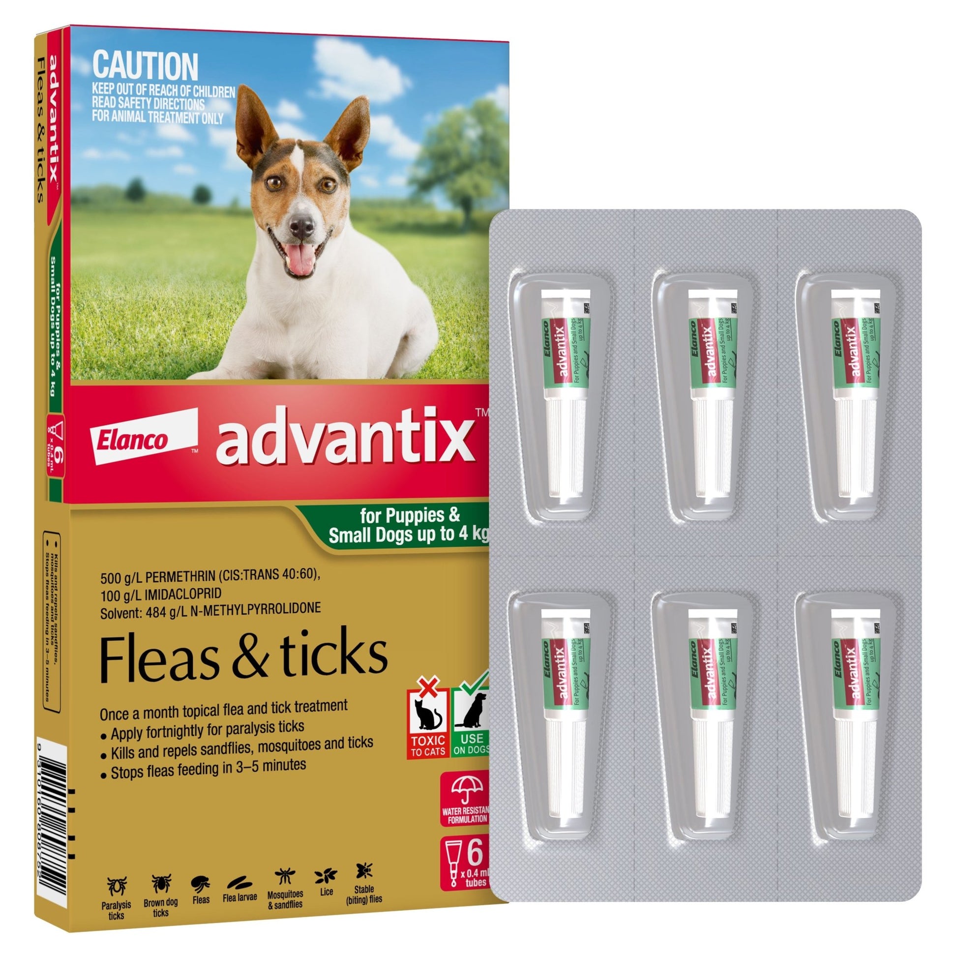 Advantix Flea & Tick Treatment <4kg Dog - PetPost Australia