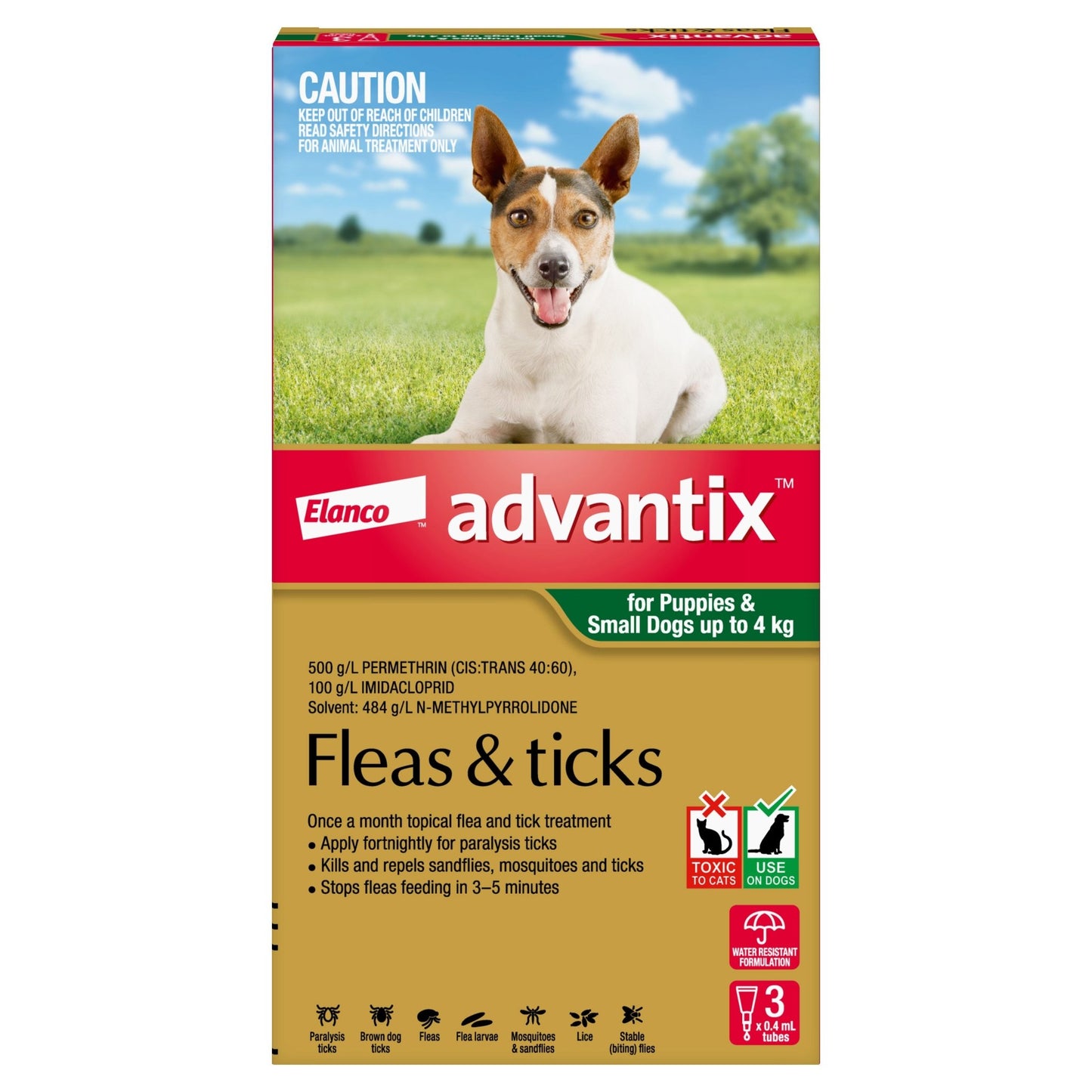 Advantix Flea & Tick Treatment <4kg Dog - PetPost Australia