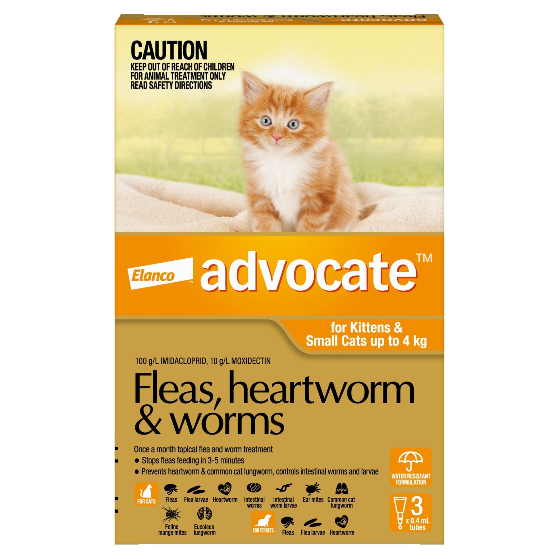 Advocate Flea & Worm Treatment <4kg Cat - PetPost Australia