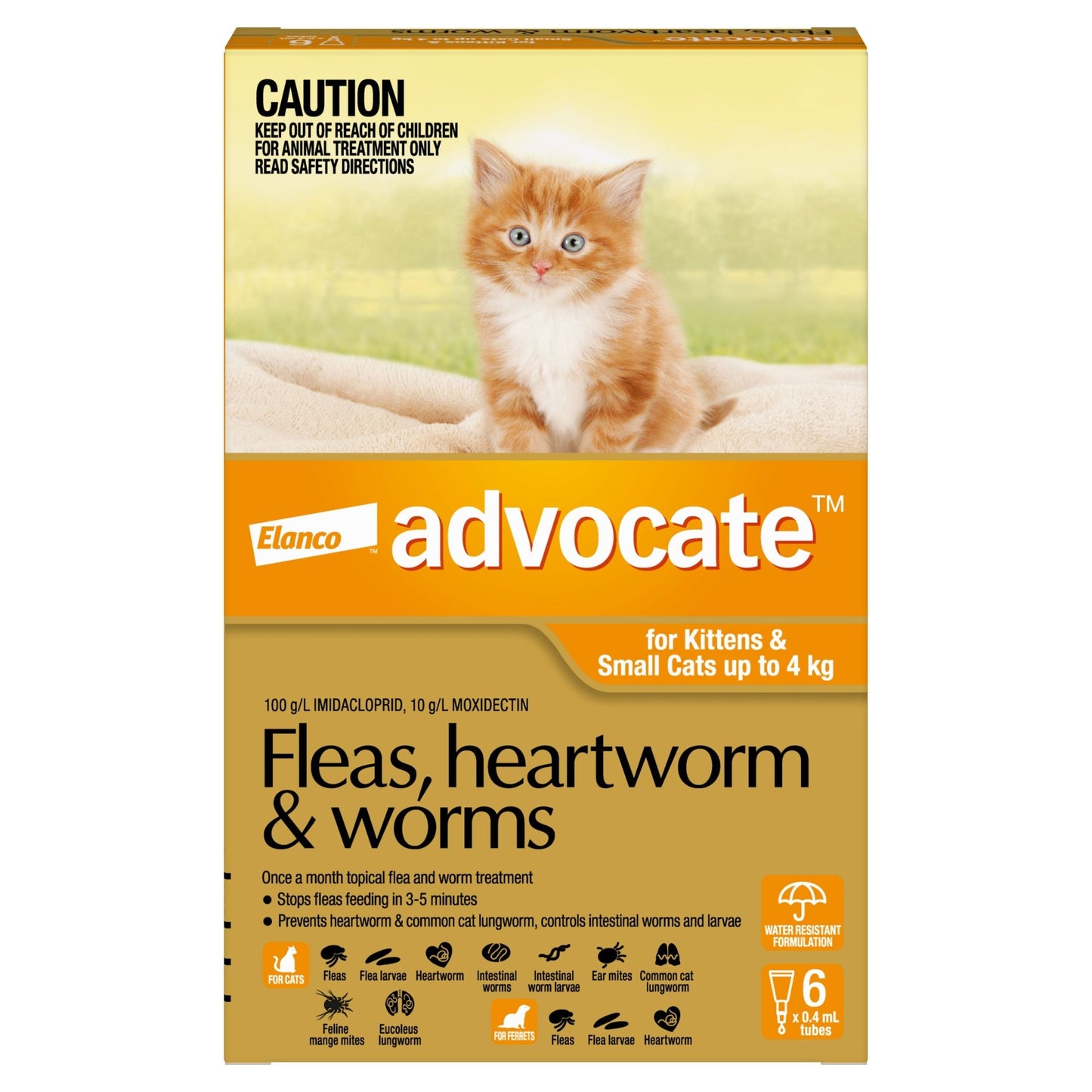 Advocate Flea & Worm Treatment <4kg Cat - PetPost Australia
