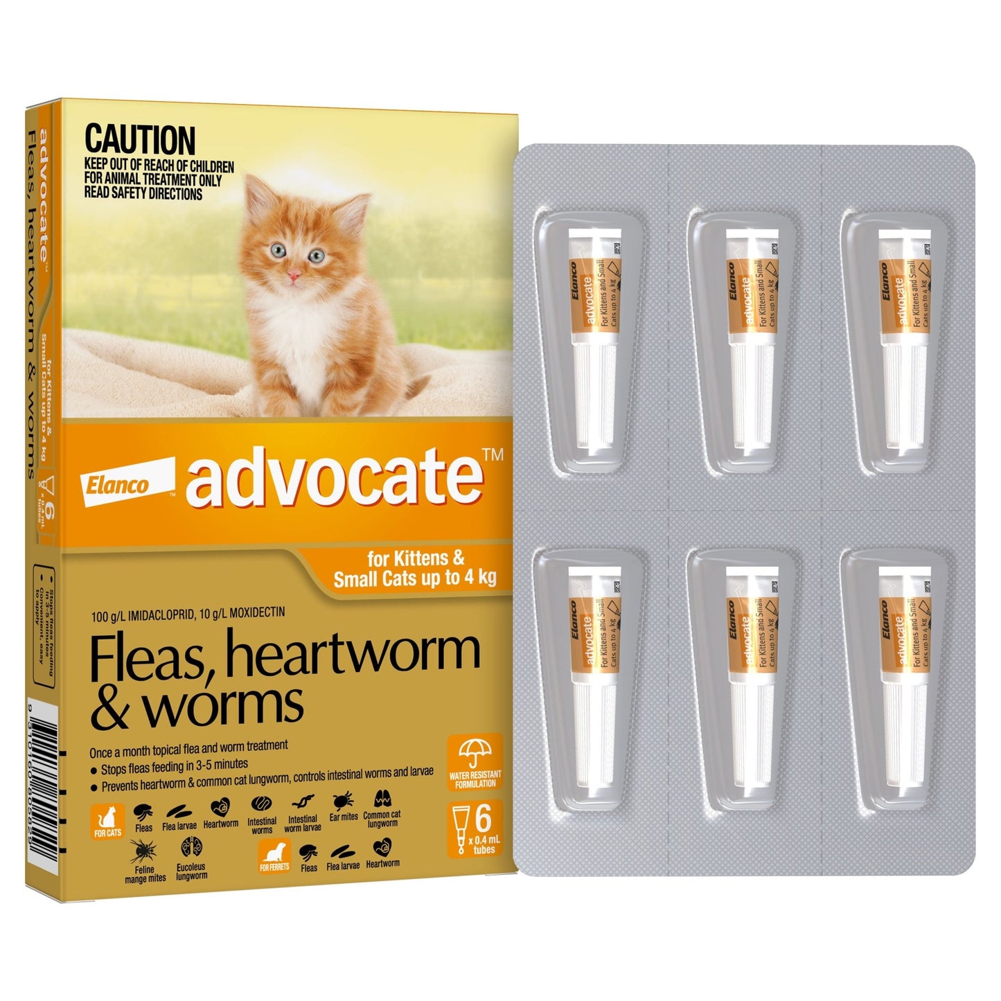 Advocate Flea & Worm Treatment <4kg Cat - PetPost Australia