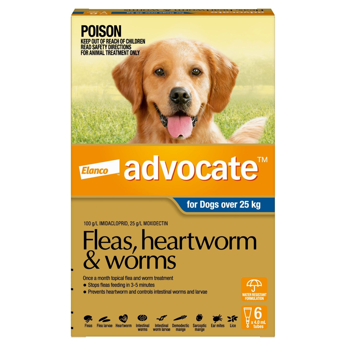 Advocate Flea & Worming Treatment 25kg+ Dog - PetPost Australia