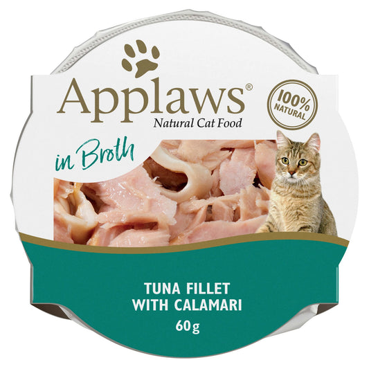 Applaws Succulent Tuna Fillet with Calamari Cat Food Pot 60g - PetPost Australia