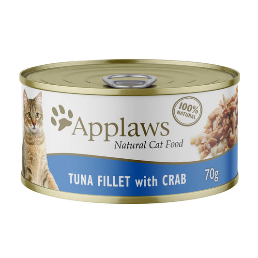 Applaws Tuna & Crab Wet Cat Food Can 70g - PetPost Australia