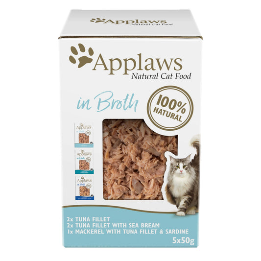 Applaws Tuna In Broth Wet Cat Food Pouches 5X50g - PetPost Australia