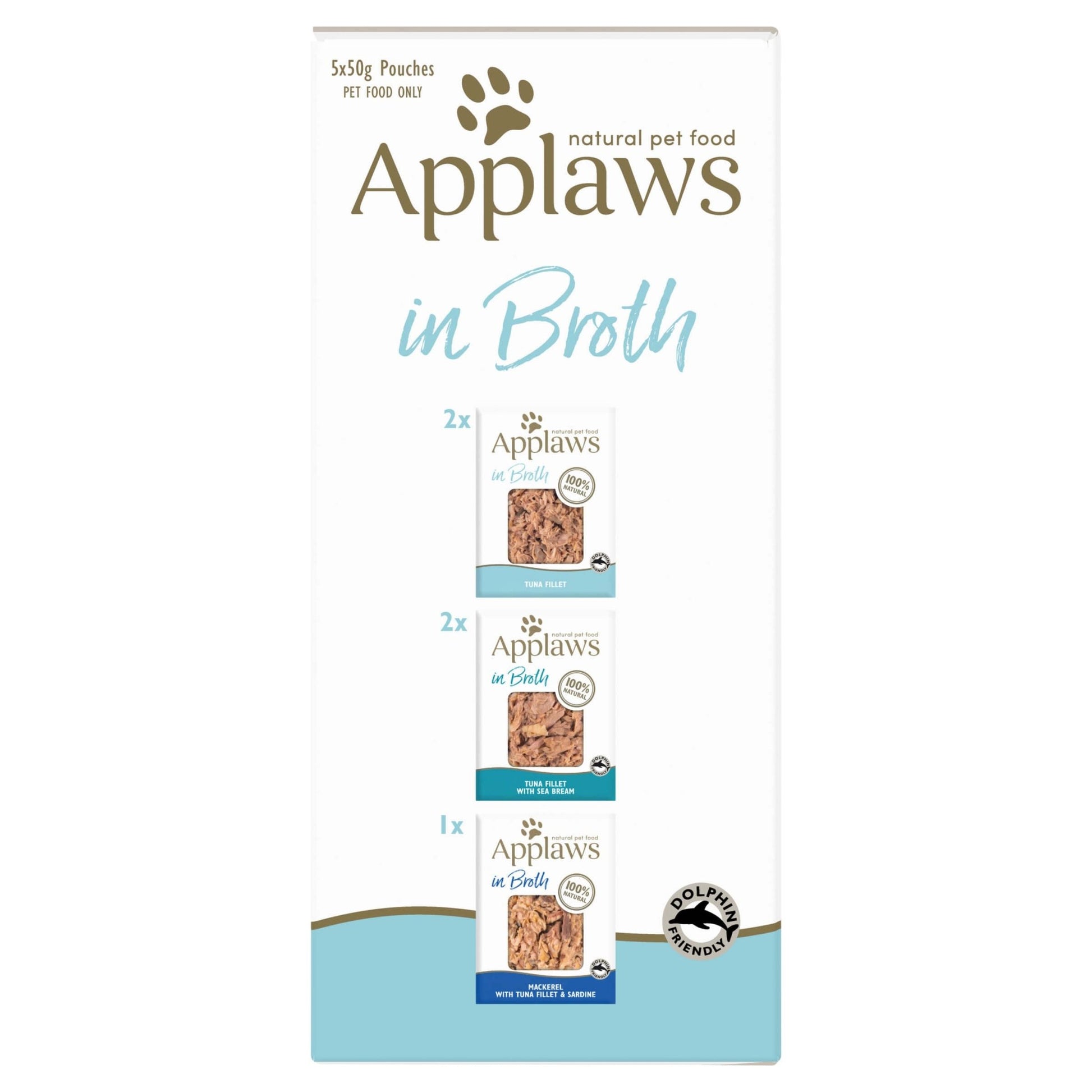 Applaws Tuna In Broth Wet Cat Food Pouches 5X50g - PetPost Australia