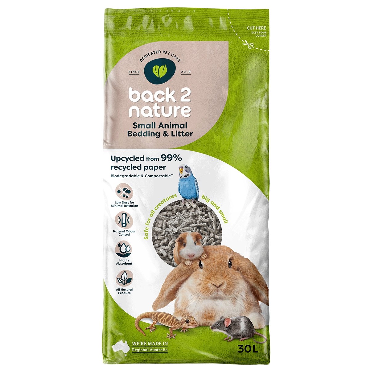 Back 2 Nature Small Animal Bedding and Litter - PetPost Australia