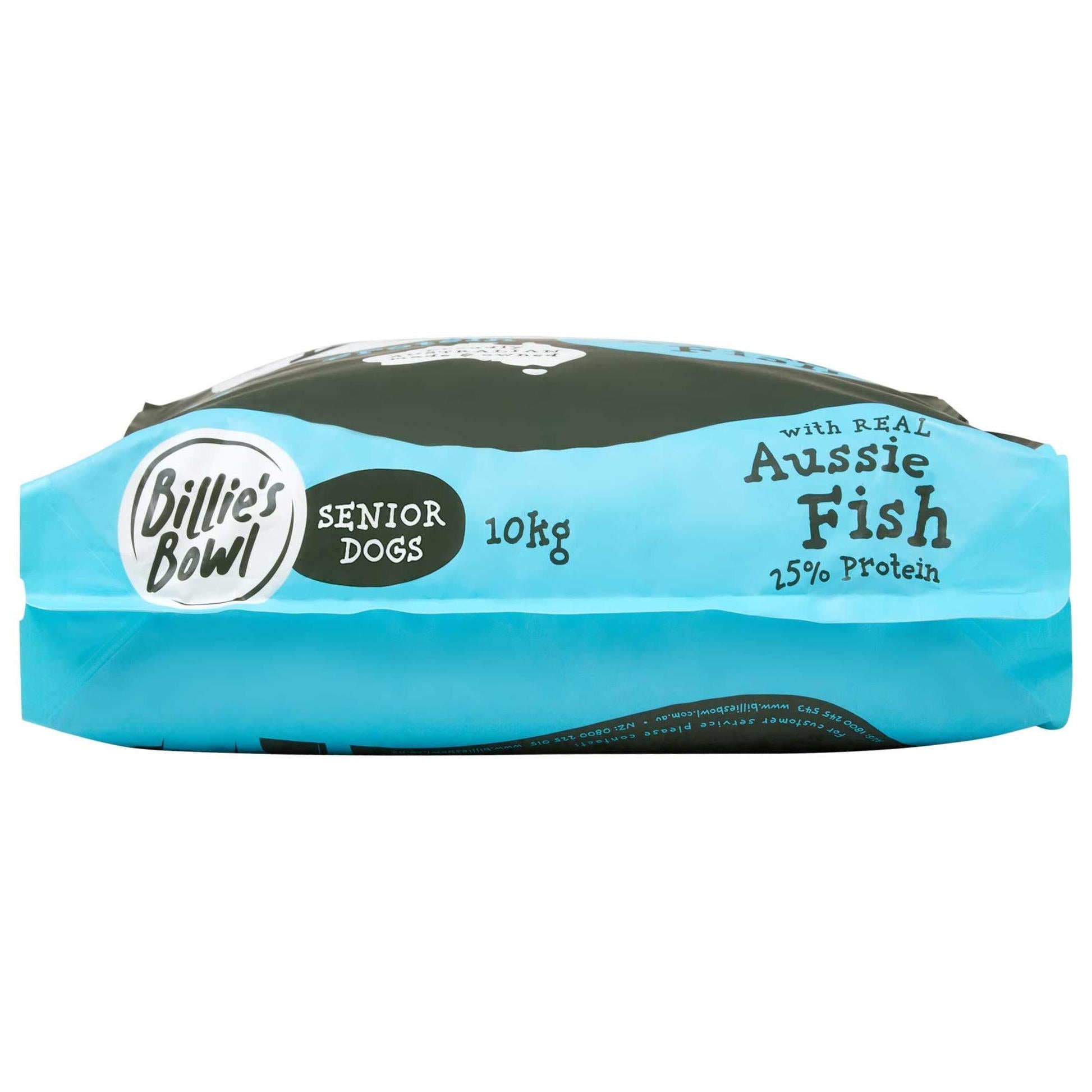 Billie's Bowl Senior with Real Aussie Fish Dry Dog Food 10kg - PetPost Australia