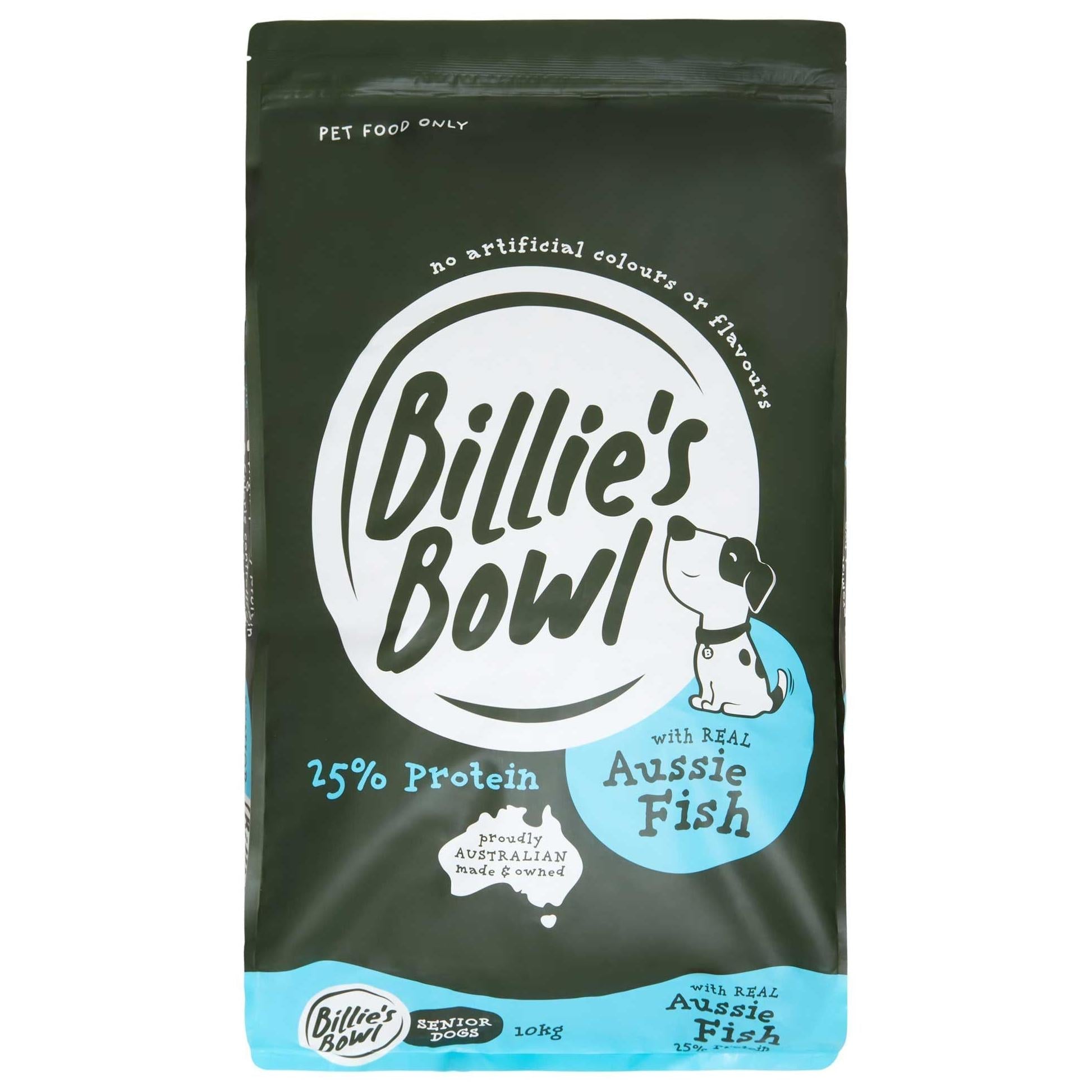 Billie's Bowl Senior with REAL Aussie Fish Dry Dog Food - PetPost Australia