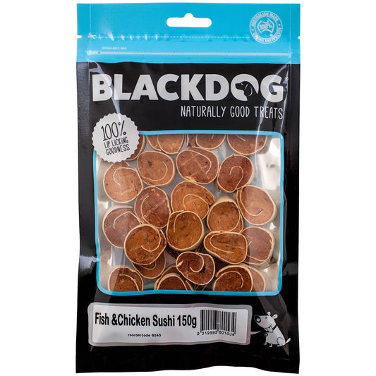 Black Dog Fish & Chicken Sushi Dog Treats - PetPost Australia