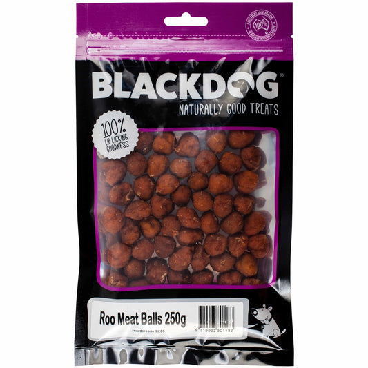Black Dog Roo Meat Balls Dog Treats - PetPost Australia