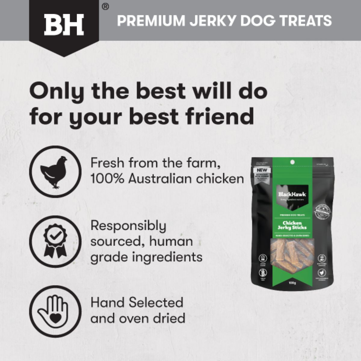 Black Hawk Chicken Jerky Sticks Dog Treats - PetPost Australia
