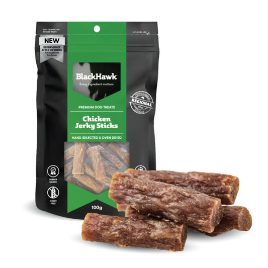 Black Hawk Chicken Jerky Sticks Dog Treats - PetPost Australia