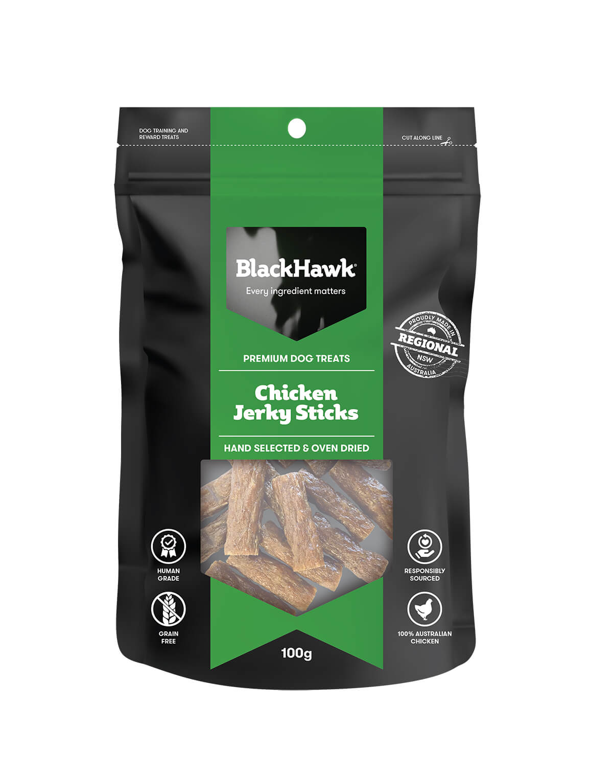Black Hawk Chicken Jerky Sticks Dog Treats - PetPost Australia