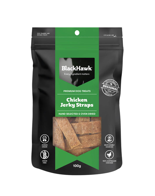 Black Hawk Chicken Jerky Straps Dog Treats - PetPost Australia