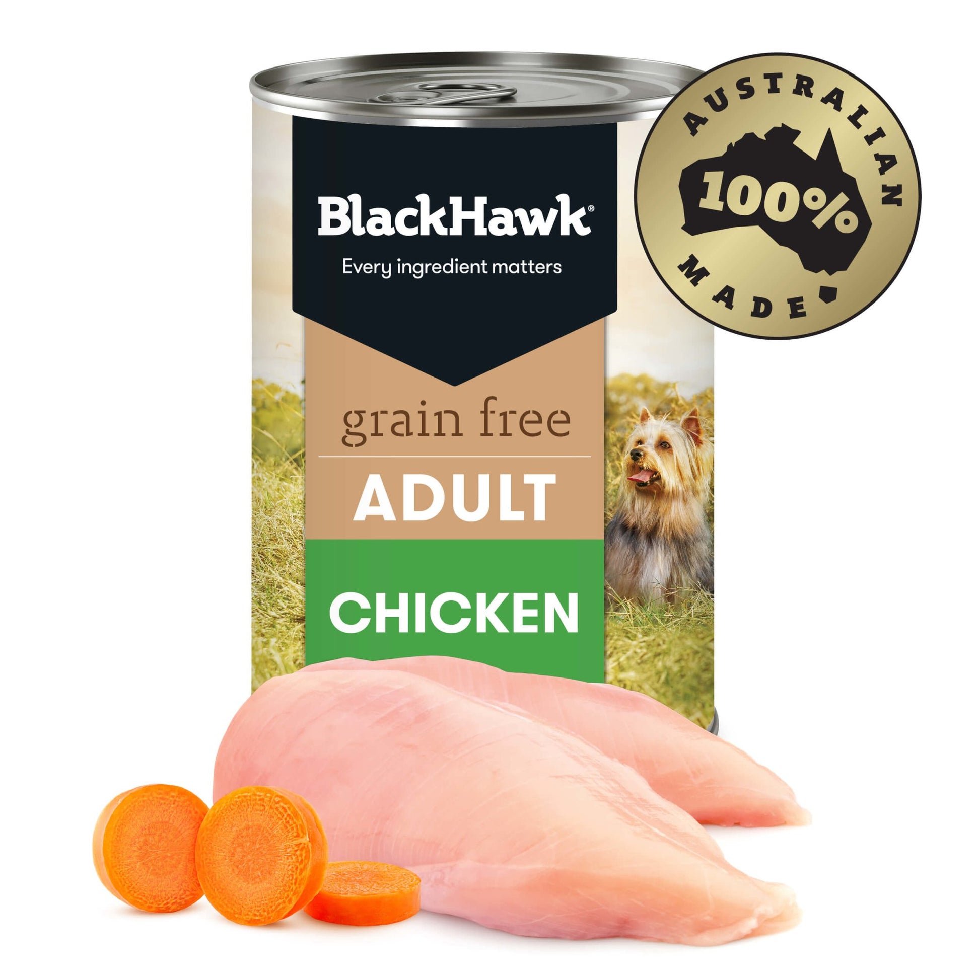 Black Hawk Grain Free Adult Chicken Wet Dog Food - PetPost Australia