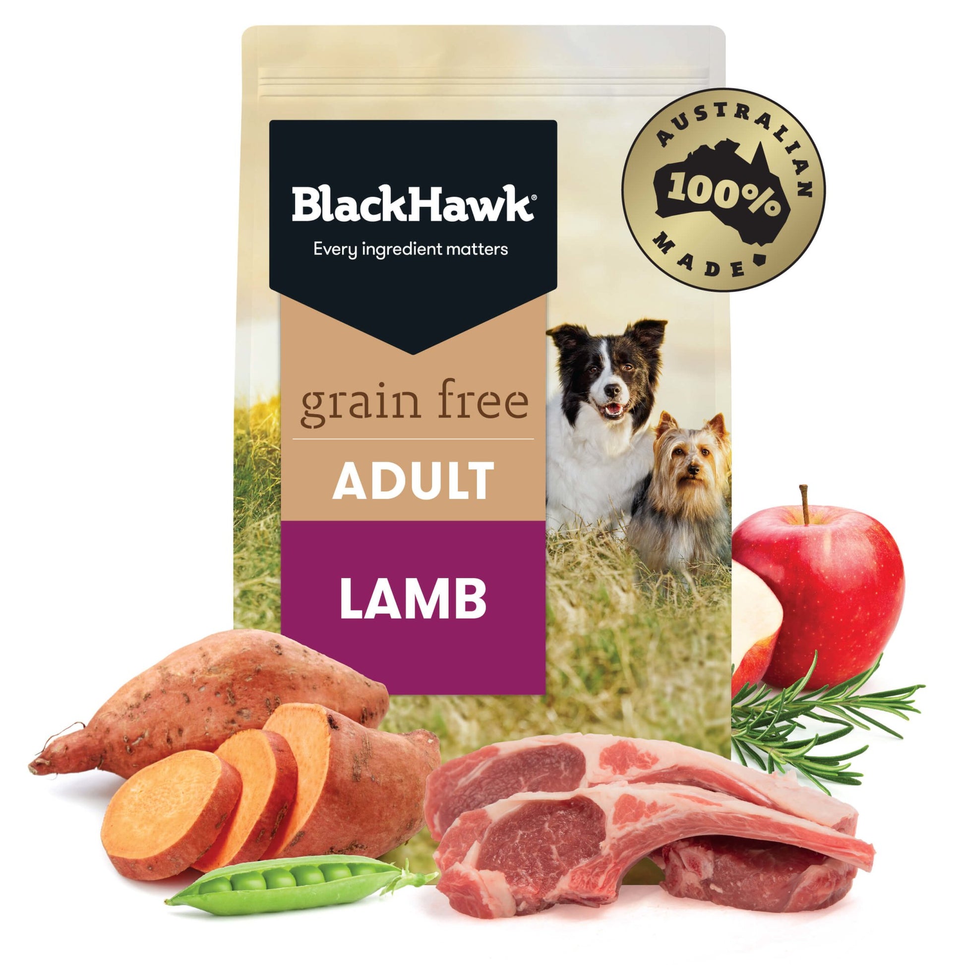Black Hawk Grain Free Adult Lamb Dry Dog Food - PetPost Australia