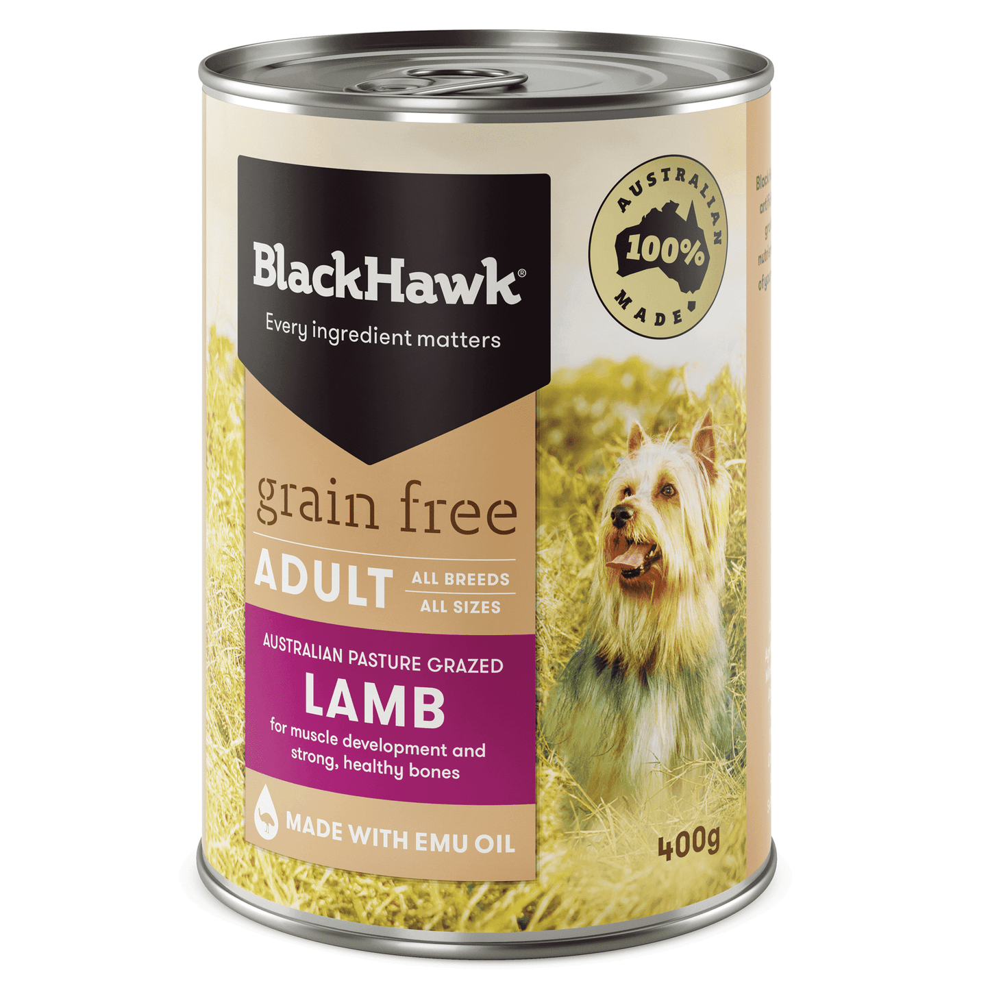 Black Hawk Grain Free Adult Lamb Wet Dog Food - PetPost Australia