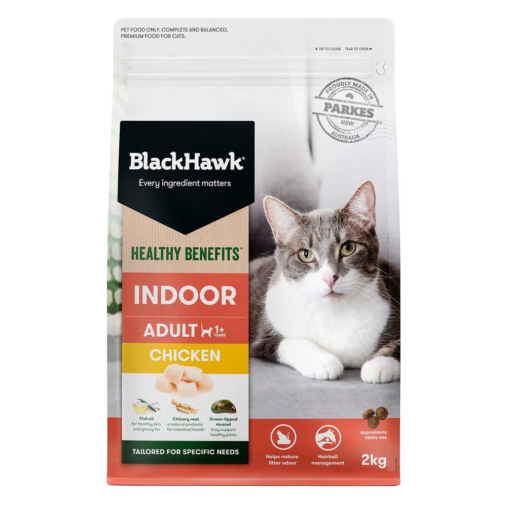 Black Hawk Healthy Benefits Indoor Chicken Cat Food - PetPost Australia