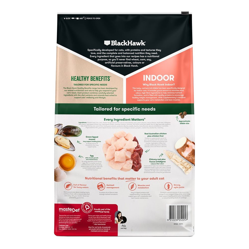 Black Hawk Healthy Benefits Indoor Chicken Cat Food - PetPost Australia