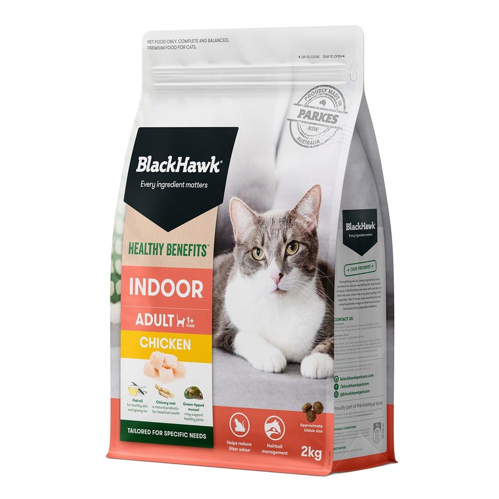 Black Hawk Healthy Benefits Indoor Chicken Cat Food - PetPost Australia