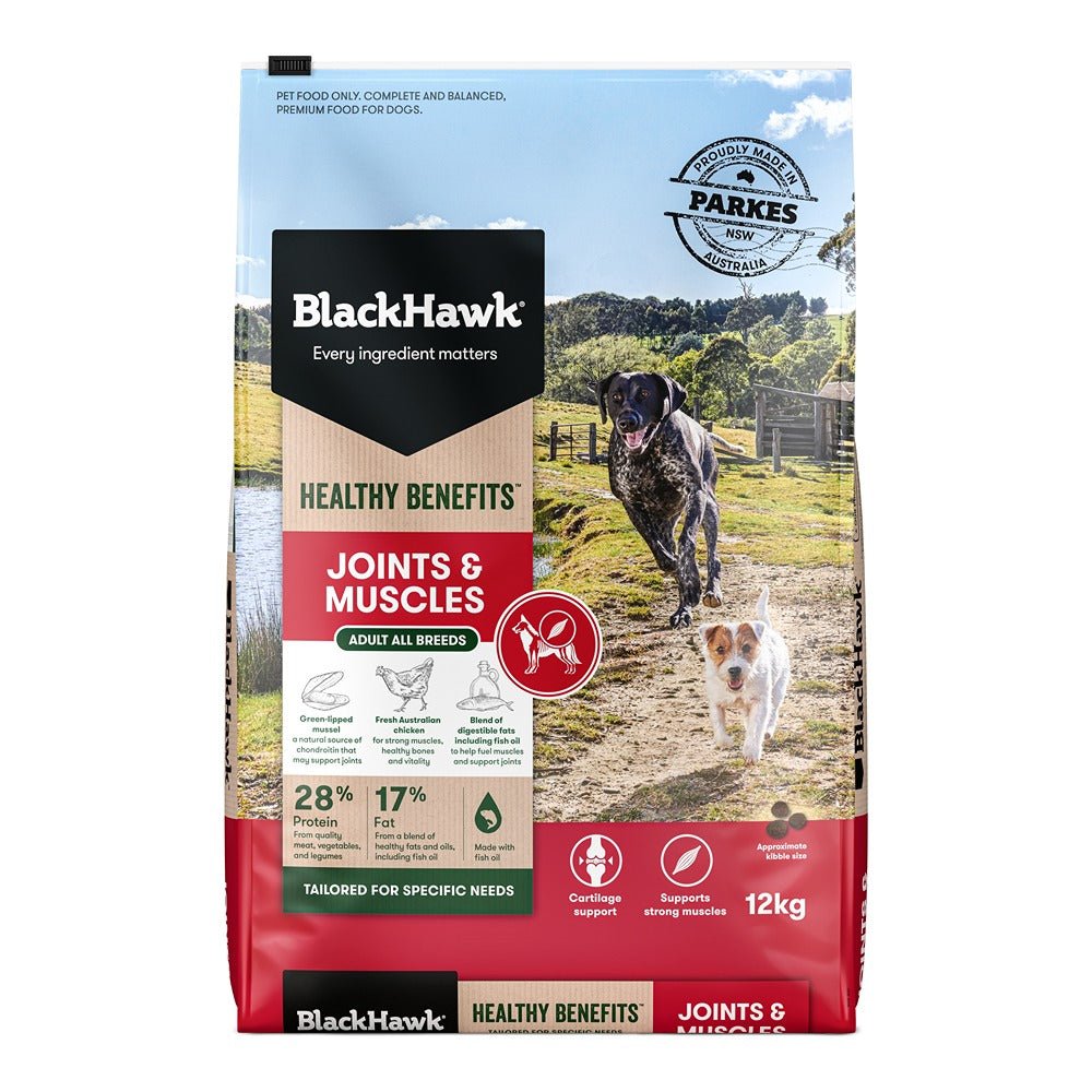 Black Hawk Healthy Benefits Joints Muscles Dog Food - PetPost Australia