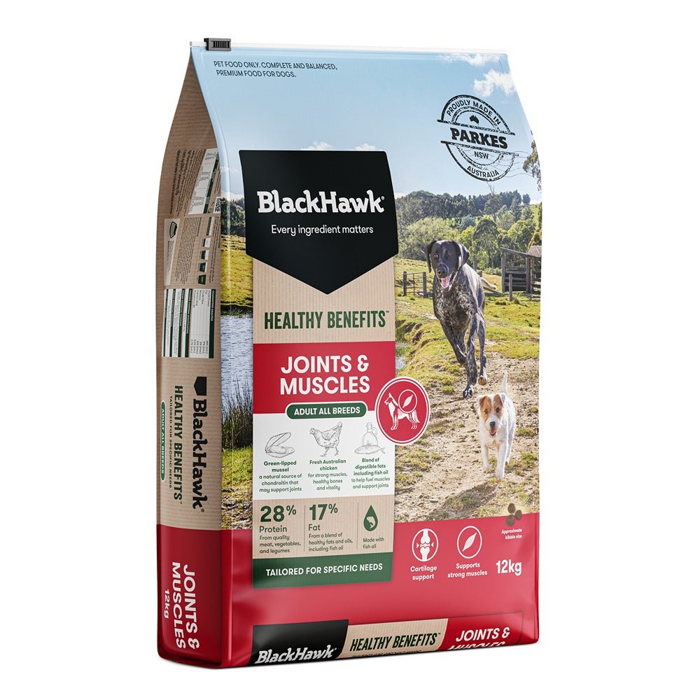 Black Hawk Healthy Benefits Joints Muscles Dog Food - PetPost Australia