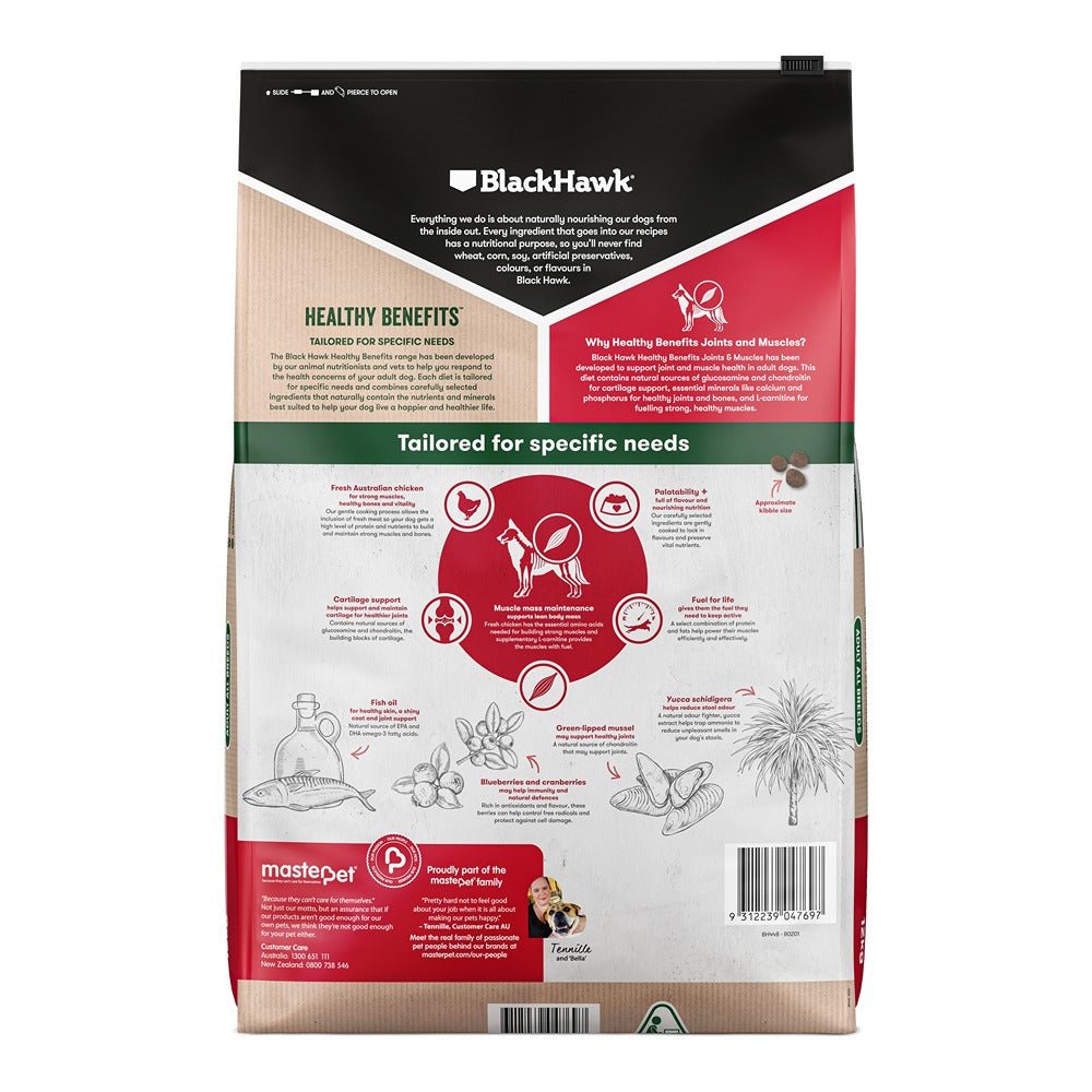 Black Hawk Healthy Benefits Joints Muscles Dog Food - PetPost Australia