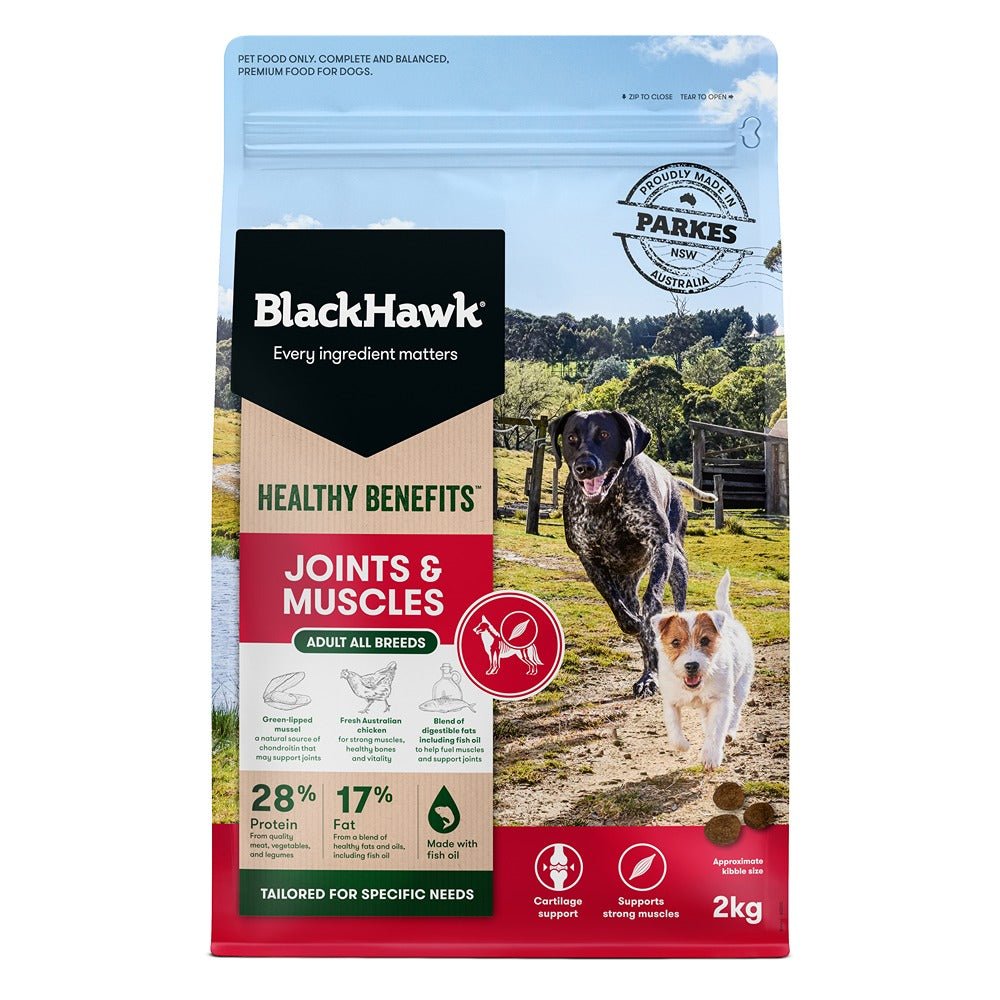Black Hawk Healthy Benefits Joints Muscles Dog Food - PetPost Australia