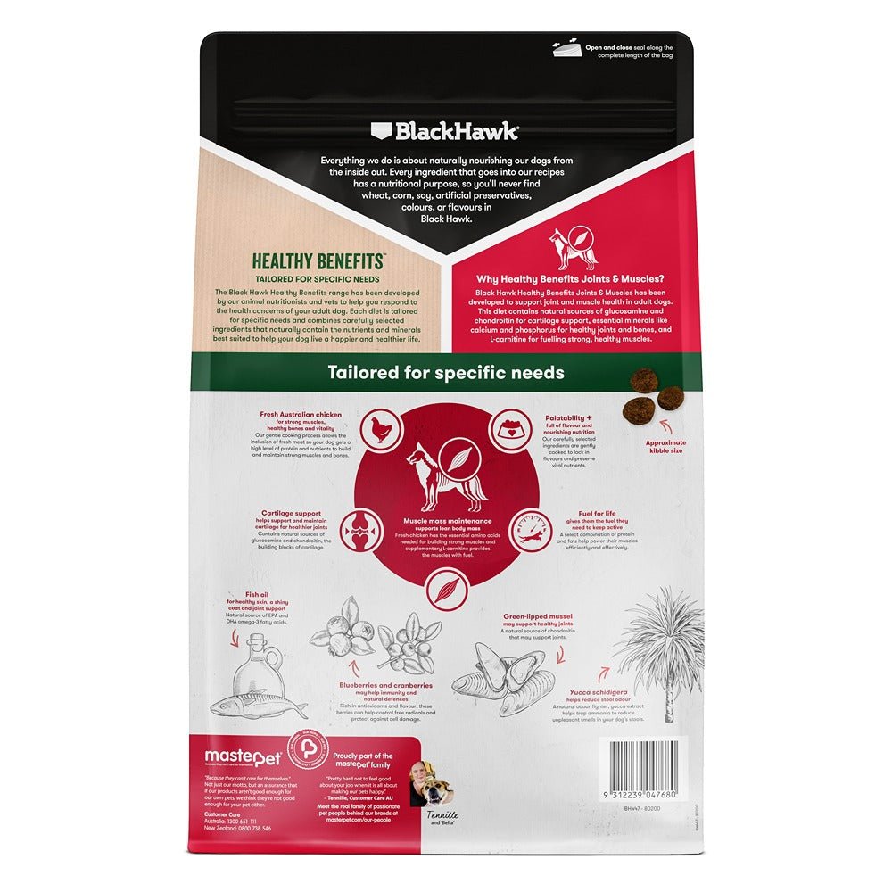 Black Hawk Healthy Benefits Joints Muscles Dog Food - PetPost Australia