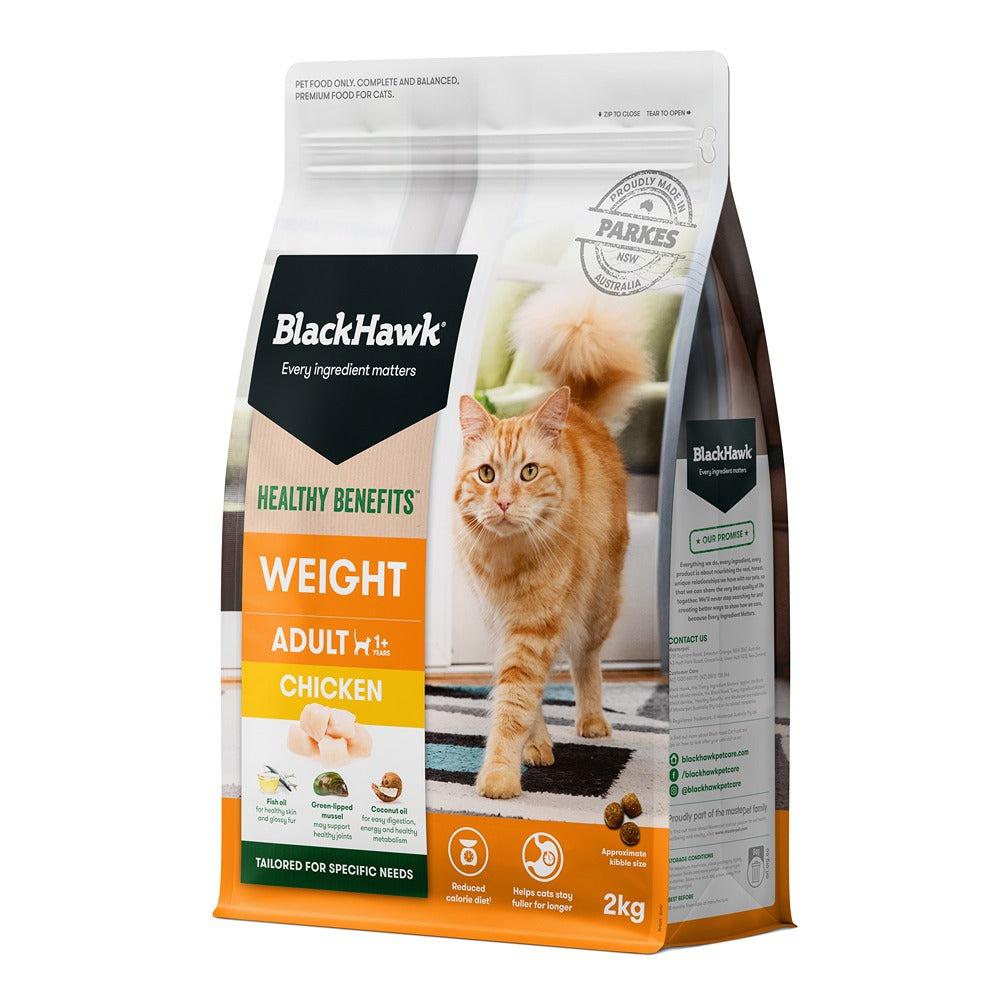 Black Hawk Healthy Benefits Weight Management Chicken Cat Food - PetPost Australia