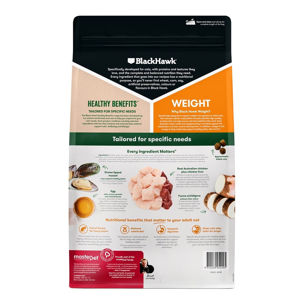 Black Hawk Healthy Benefits Weight Management Chicken Cat Food - PetPost Australia