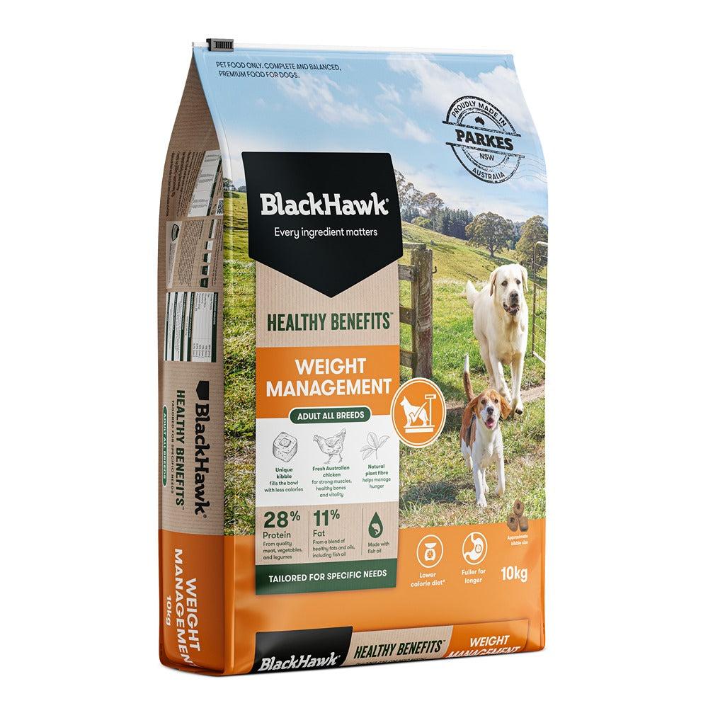 Black Hawk Healthy Benefits Weight Management Dog Food - PetPost Australia