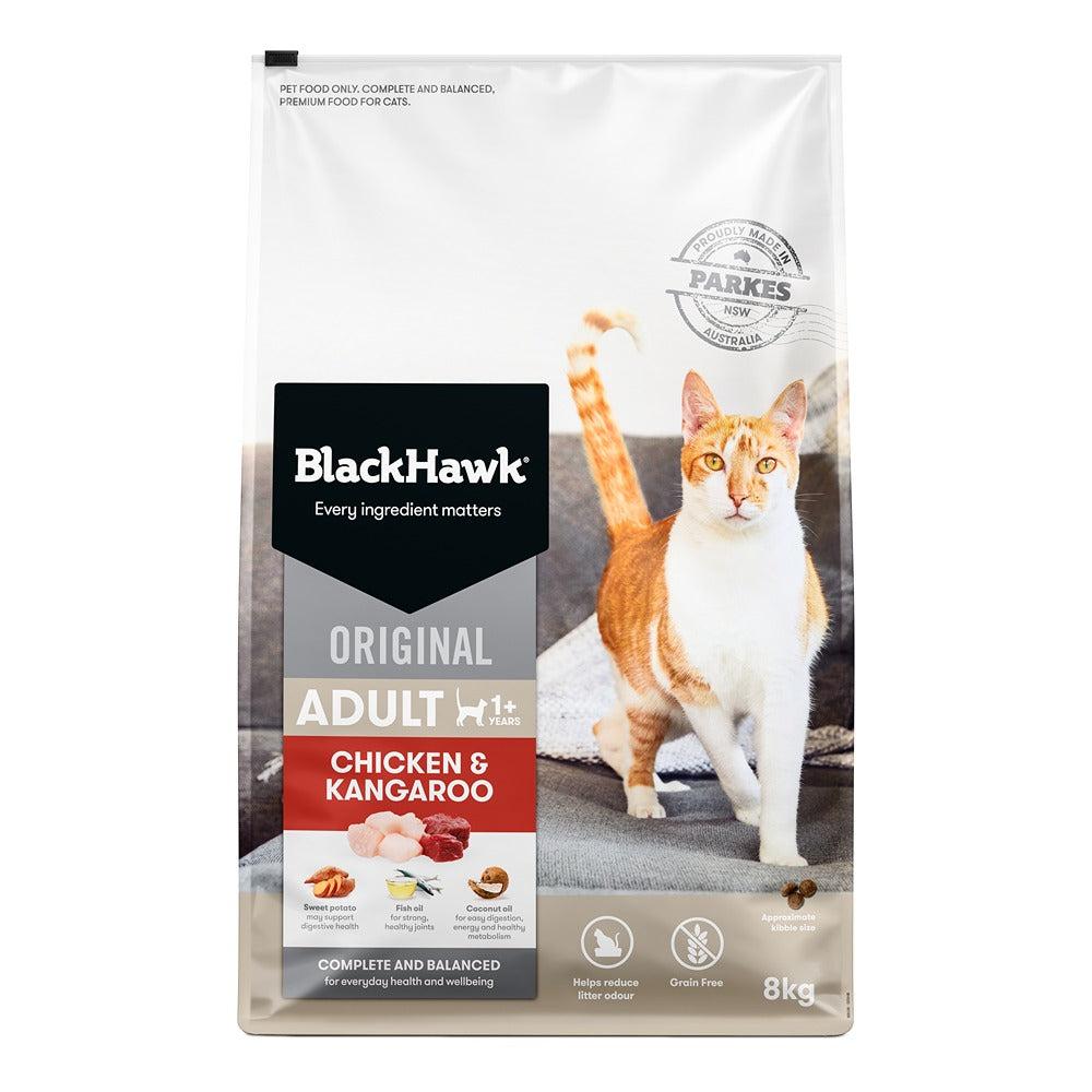 Black Hawk Original Chicken Kangaroo Cat Food - PetPost Australia