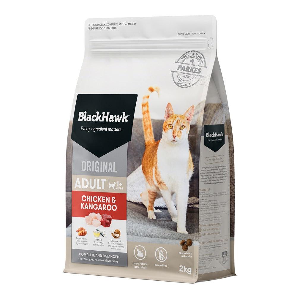 Black Hawk Original Chicken Kangaroo Cat Food - PetPost Australia