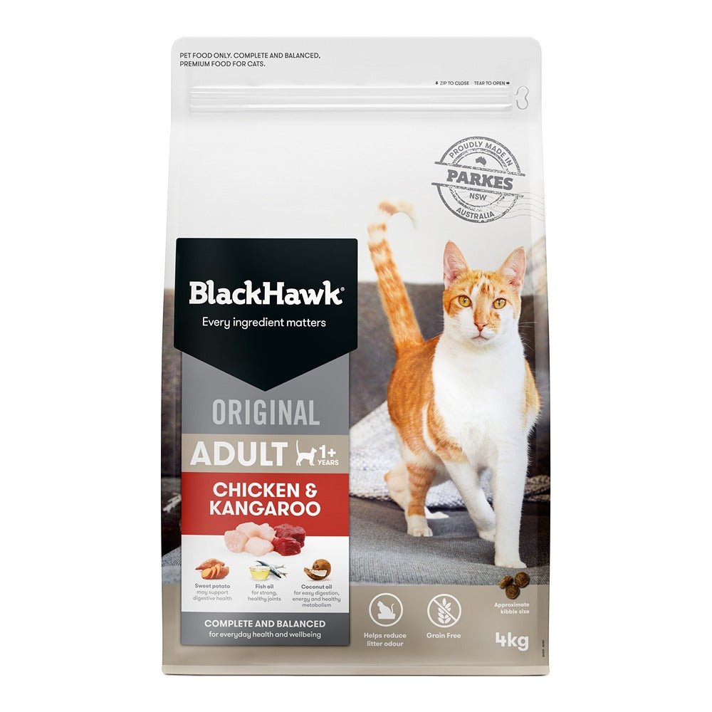 Black Hawk Original Chicken Kangaroo Cat Food - PetPost Australia