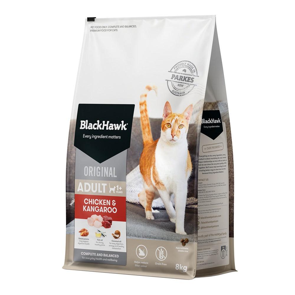 Black Hawk Original Chicken Kangaroo Cat Food - PetPost Australia